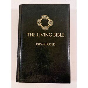 The Living Bible Paraphrased 1981 Green Hardcover Good